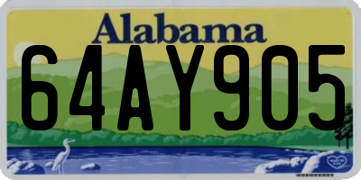 AL license plate 64AY905