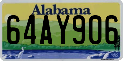 AL license plate 64AY906