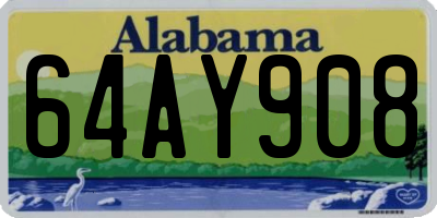 AL license plate 64AY908