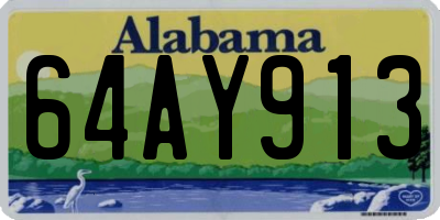 AL license plate 64AY913