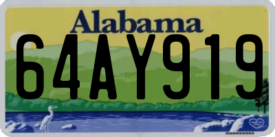 AL license plate 64AY919