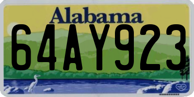 AL license plate 64AY923