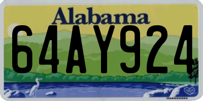 AL license plate 64AY924
