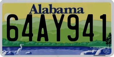 AL license plate 64AY941