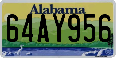 AL license plate 64AY956