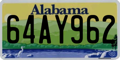 AL license plate 64AY962
