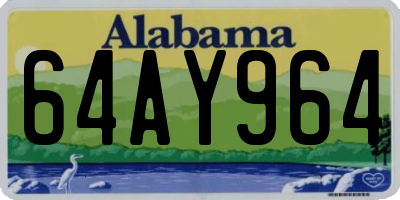 AL license plate 64AY964