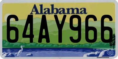 AL license plate 64AY966