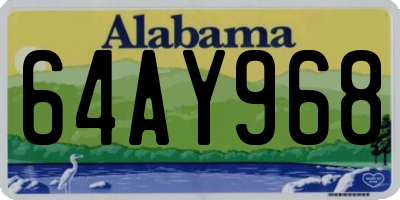 AL license plate 64AY968
