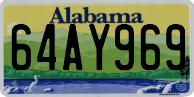 AL license plate 64AY969