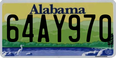 AL license plate 64AY970