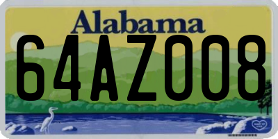 AL license plate 64AZ008