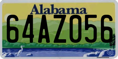 AL license plate 64AZ056
