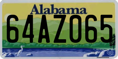 AL license plate 64AZ065