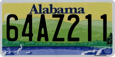 AL license plate 64AZ211