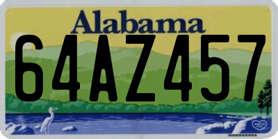 AL license plate 64AZ457