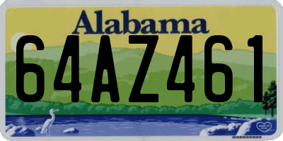 AL license plate 64AZ461