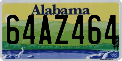 AL license plate 64AZ464