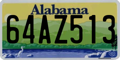 AL license plate 64AZ513