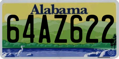 AL license plate 64AZ622