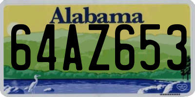 AL license plate 64AZ653