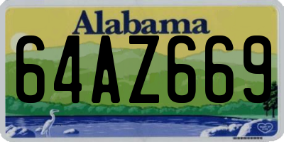 AL license plate 64AZ669