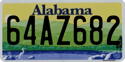 AL license plate 64AZ682