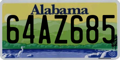AL license plate 64AZ685
