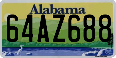 AL license plate 64AZ688