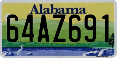 AL license plate 64AZ691