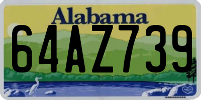 AL license plate 64AZ739