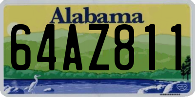 AL license plate 64AZ811
