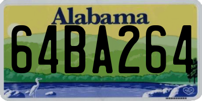 AL license plate 64BA264
