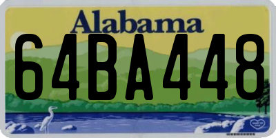 AL license plate 64BA448