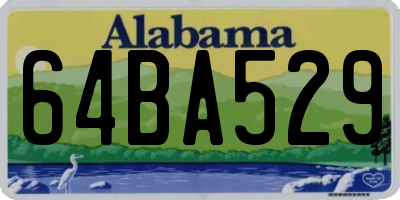 AL license plate 64BA529