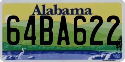 AL license plate 64BA622