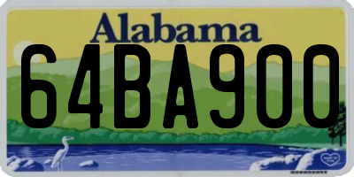 AL license plate 64BA900