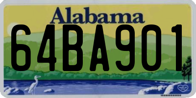 AL license plate 64BA901