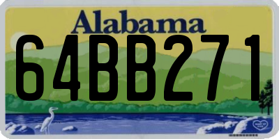 AL license plate 64BB271