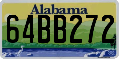 AL license plate 64BB272