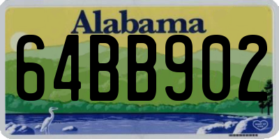 AL license plate 64BB902
