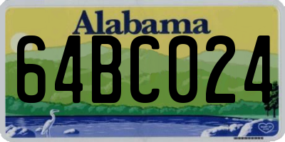 AL license plate 64BC024