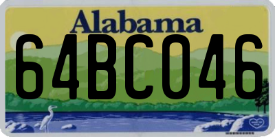 AL license plate 64BC046