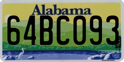 AL license plate 64BC093