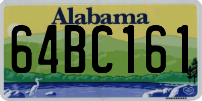 AL license plate 64BC161