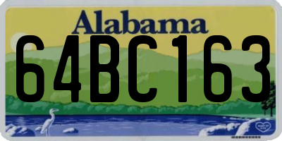 AL license plate 64BC163