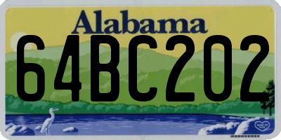 AL license plate 64BC202