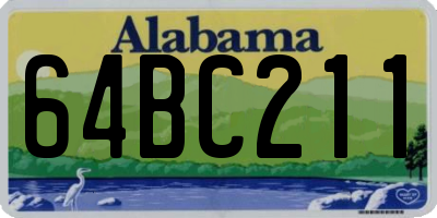 AL license plate 64BC211