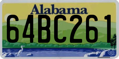 AL license plate 64BC261