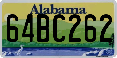 AL license plate 64BC262